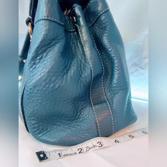 COACH Vintage Penelope Shoulder Bag in Dark Blue Pebbled Leather, Style F14682 - Picture 15 of 16